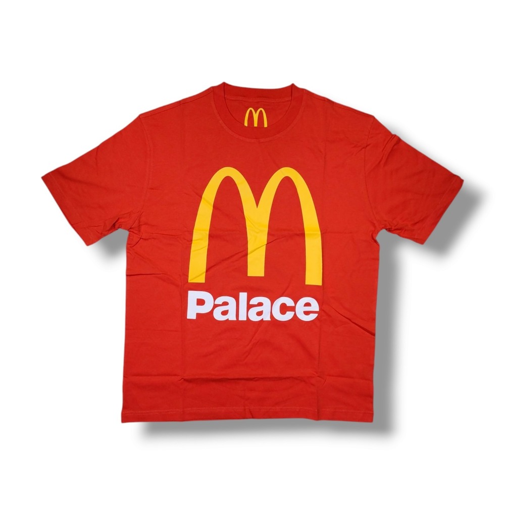 Palace xβ McDonald's Logo Crew Neck Red T-shirt Size XL New